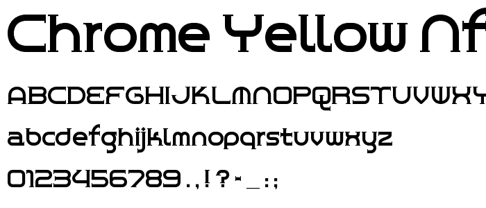 Chrome Yellow NF font
